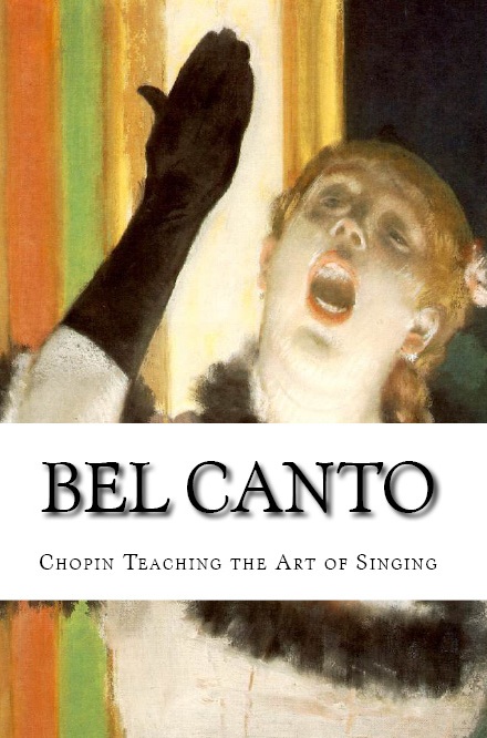 New discovery in "BEL CANTO: Chopin Teaching the Art of Singing" by Icons of Europe (2013). Chopin tutored sopranos in the art of singing.  Composer pianist teacher with a piano and song method for his pupils.  Chopin as seen by his pupils, fellow artists, patrons and the international press.