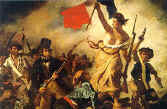 Eugne Delacroix, "Liberty Leading the People", oil on canvas commemorating the French July Revolution of 1830.