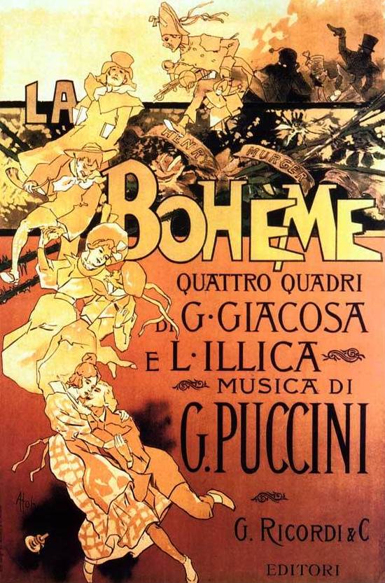 Reasons for why go to the opera.- La Bohme is an opera in four acts, by Giacomo Puccini to an Italian libretto by Luigi Illica and Giuseppe Giacosa.