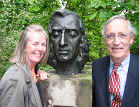 Cecilia and Jens Jorgensen at Zelazowa Wola, Chopin's birthplace, on 14 May 2003.  While in Warsaw, he authors reviewed a trial edition of the book with The Frederick Chopin Society, the Polish Ministry of Culture, and the Embassy of Sweden to Poland.