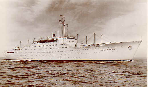 The oceanliner M/S Stockholm.